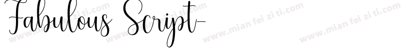 Fabulous Script字体转换